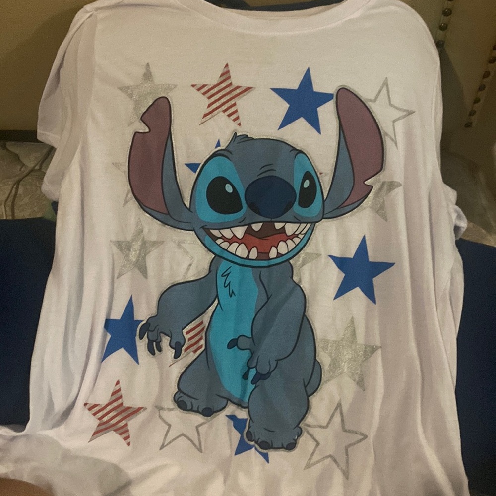 lilo and stitch shirt ! wore once for fourth of july !